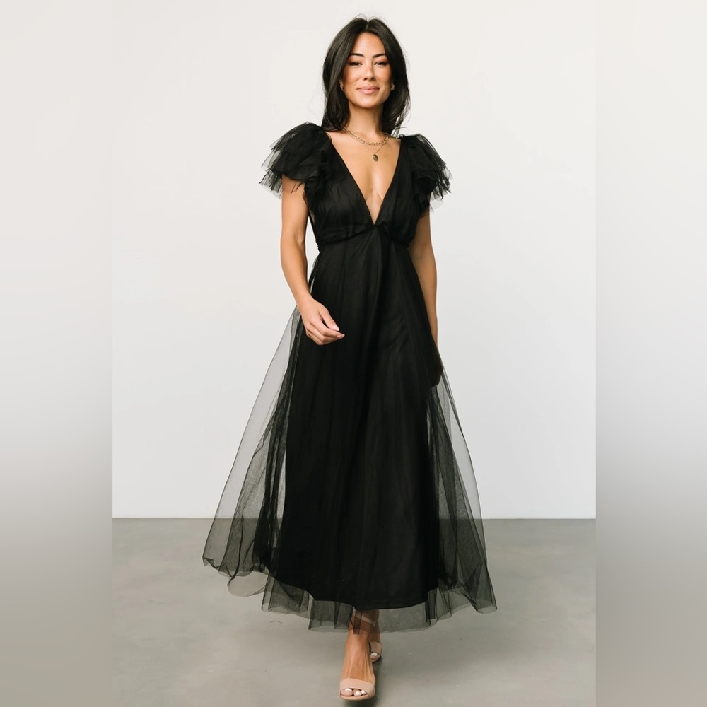 Annabella Tulle Dress | Black | XL | Baltic•Born